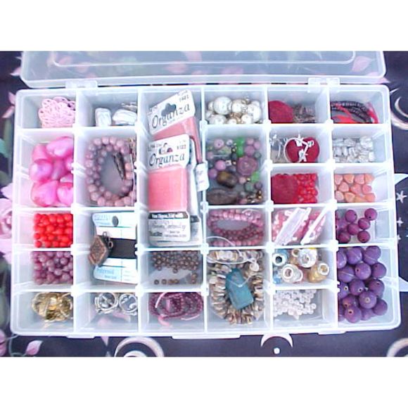 New Age Jewelry - Huge Lot Beads Beading Supply Jewelry Making VALENTINES Hearts Pink Red